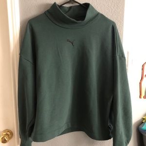 Puma sweatshirt, green, size L